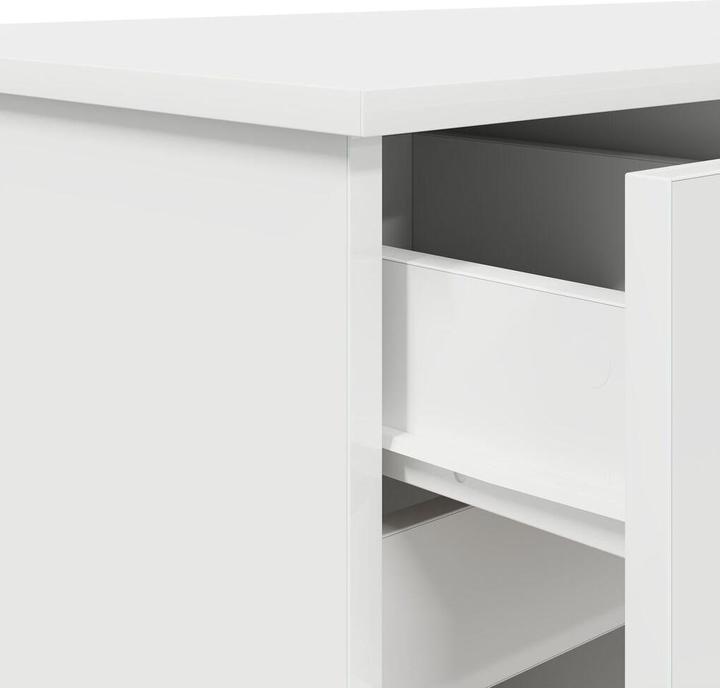 Produktbild VidaXL Schreibtisch Weiss 140x49x76 cm Holzwerkstoff