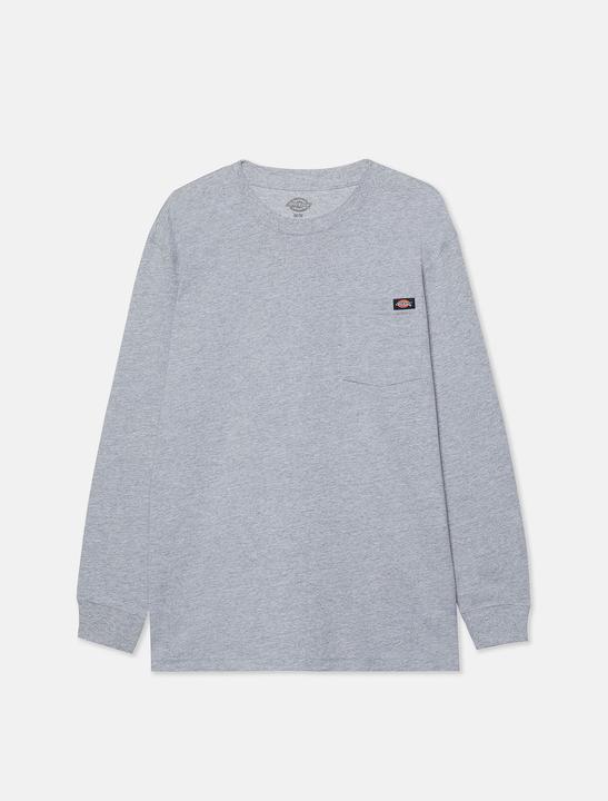 Dickies Heavyweight Ls Pocket Tee Relaxed Heather Grey