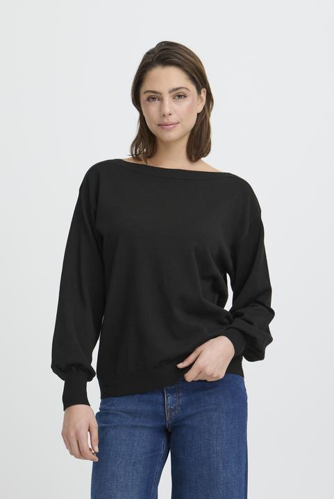Image du produit Ichi Pull col bateau manches longues tricoté (M)