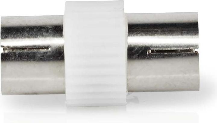Actual product image Nedis Satellite and antenna adapter | IEC (coax) socket | IEC (coax) socket | Nickel-plated | 75 Ohm