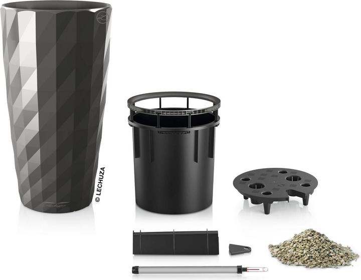 Actual product image Lechuza DIAMANTE Premium metallic (40 cm)