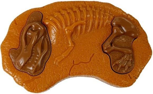 Actual product image Lean Toys Brown remote-controlled dinosaur