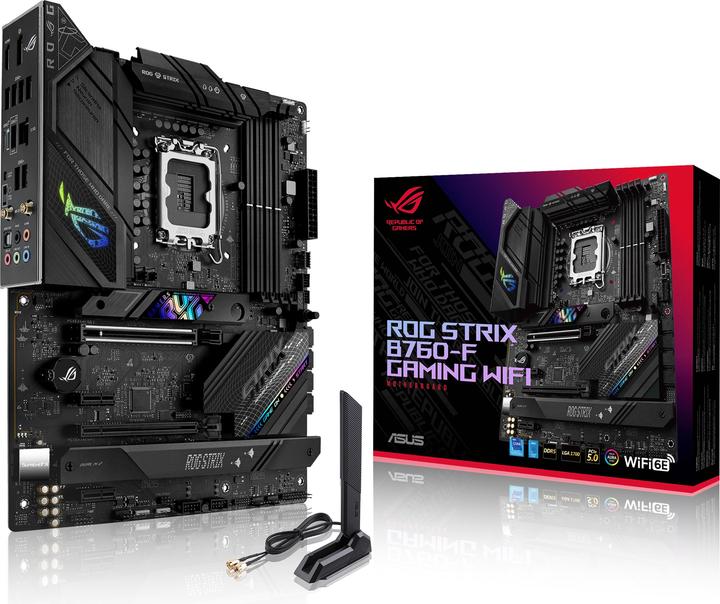 Actual product image ASUS ROG STRIX B760-F Gaming WIFI (LGA 1700, Intel B760, ATX)