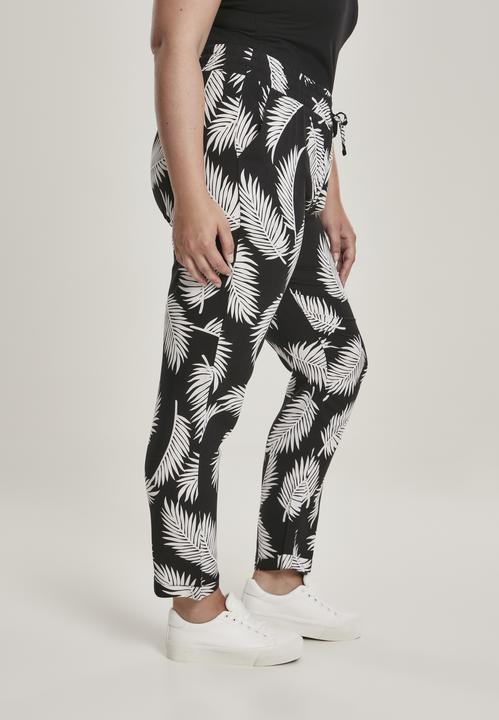 Actual product image Urban Classics Ladies Elastic Waist AOP Pants (S)