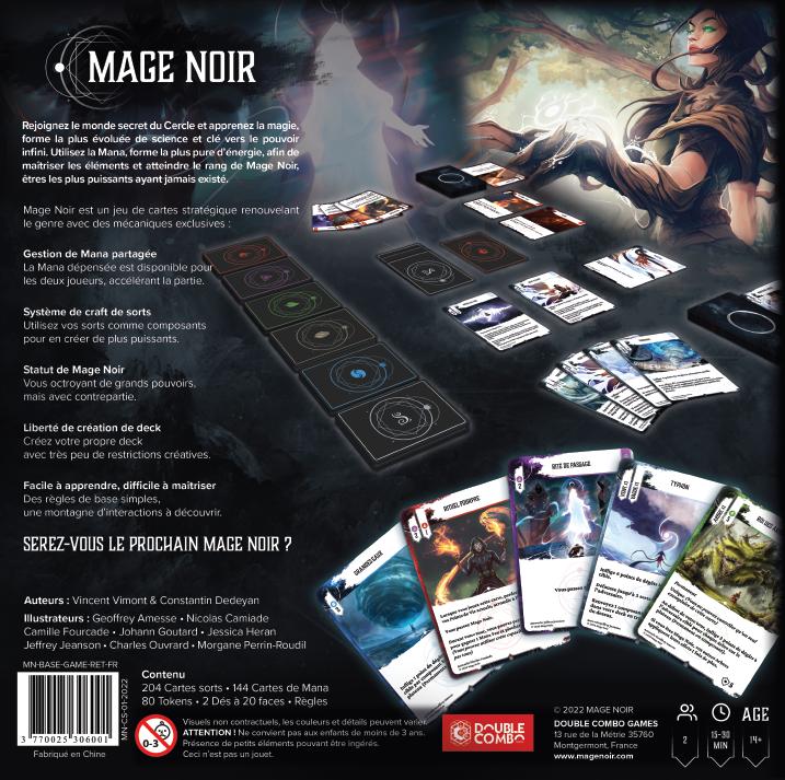 Actual product image Mage Noir Deck building (French, 2 Players)