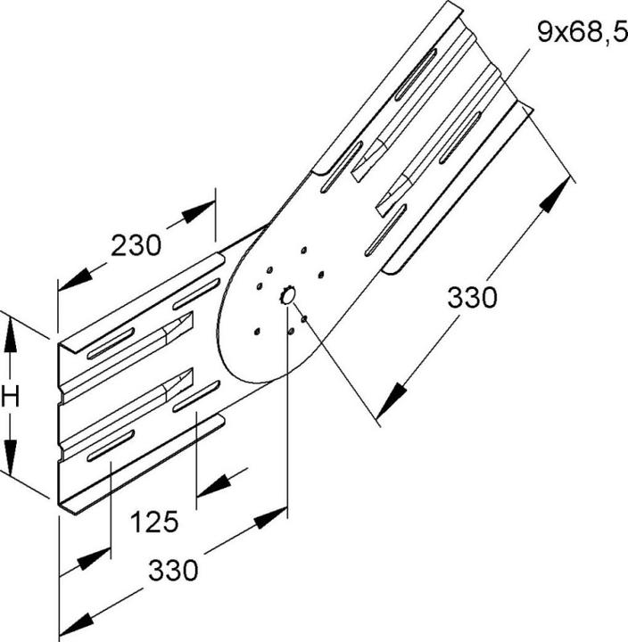 Immagine prodotto Niedax Connettore articolato (66 cm)