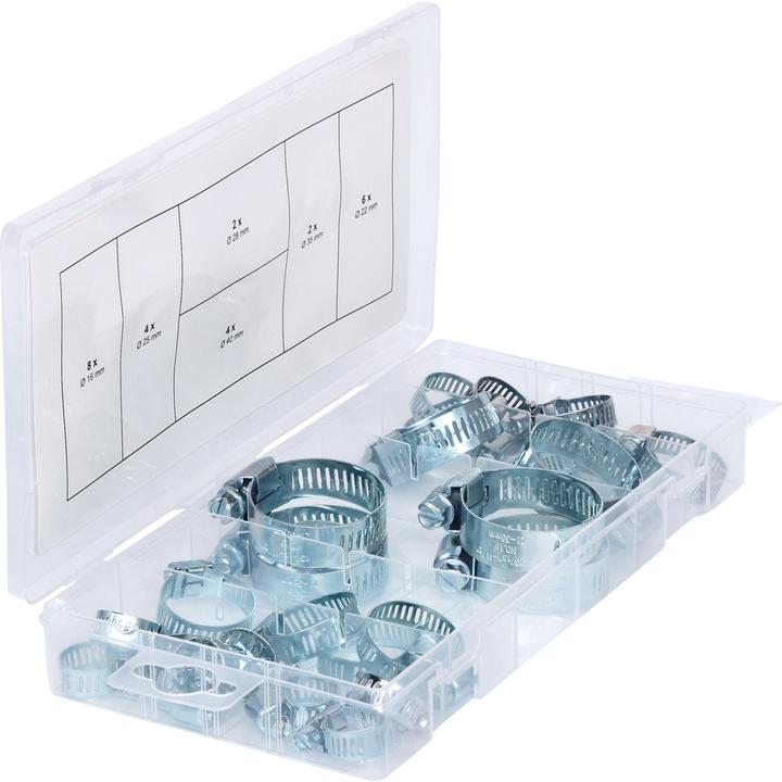 Actual product image KS Tools Assortment hose clamps. Ø 16-40mm26pcs.