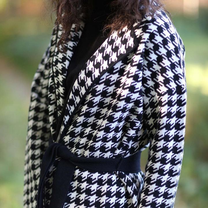 Produktbild Bellemere Sweater Two-Tone Cashmere-Merino Houndstooth (S)