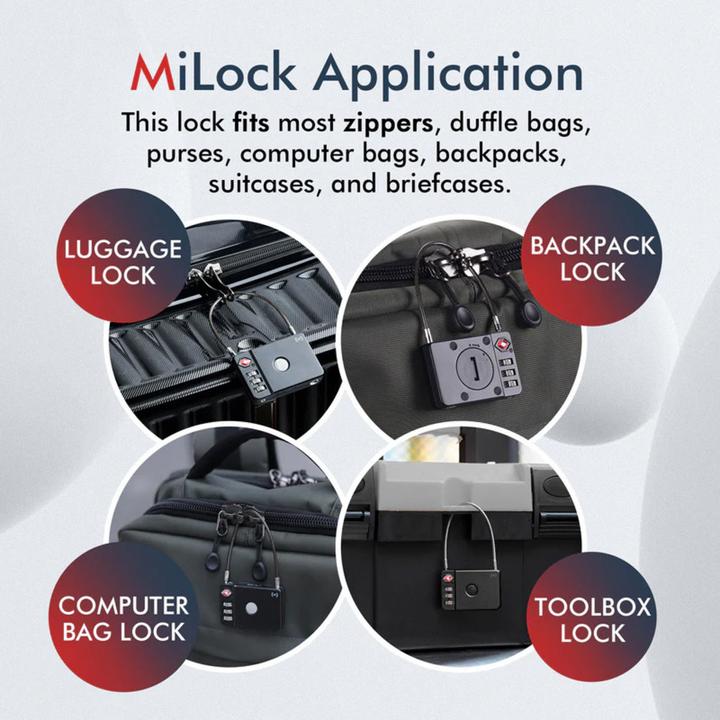 Produktbild Mili MiLock, Gepäckfinder und Schloss (iOS, iPadOS, Apple)