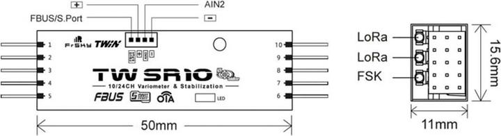Image du produit FrSky TW SR10 Empfänger