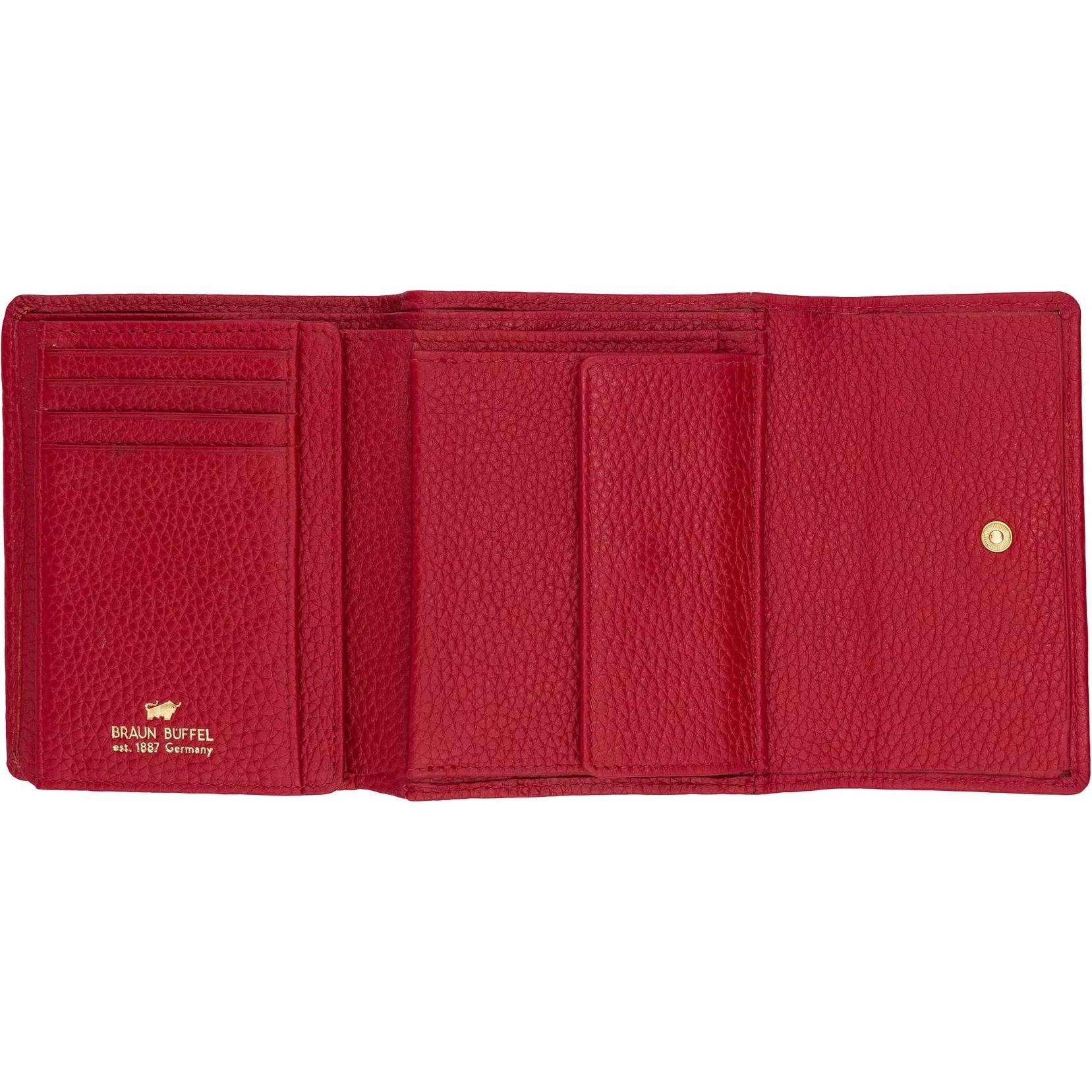 Thumbnail - Braun Büffel, Damen, Portemonnaie, Asti, Rot