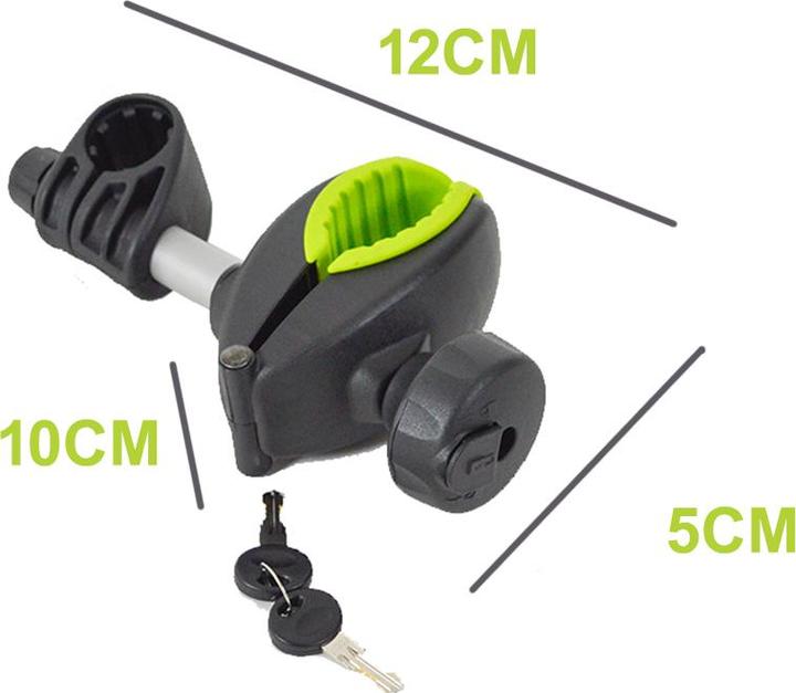 Produktbild BuzzRack Bras court avec pince et lock pour porte-vélo (Schwarz)