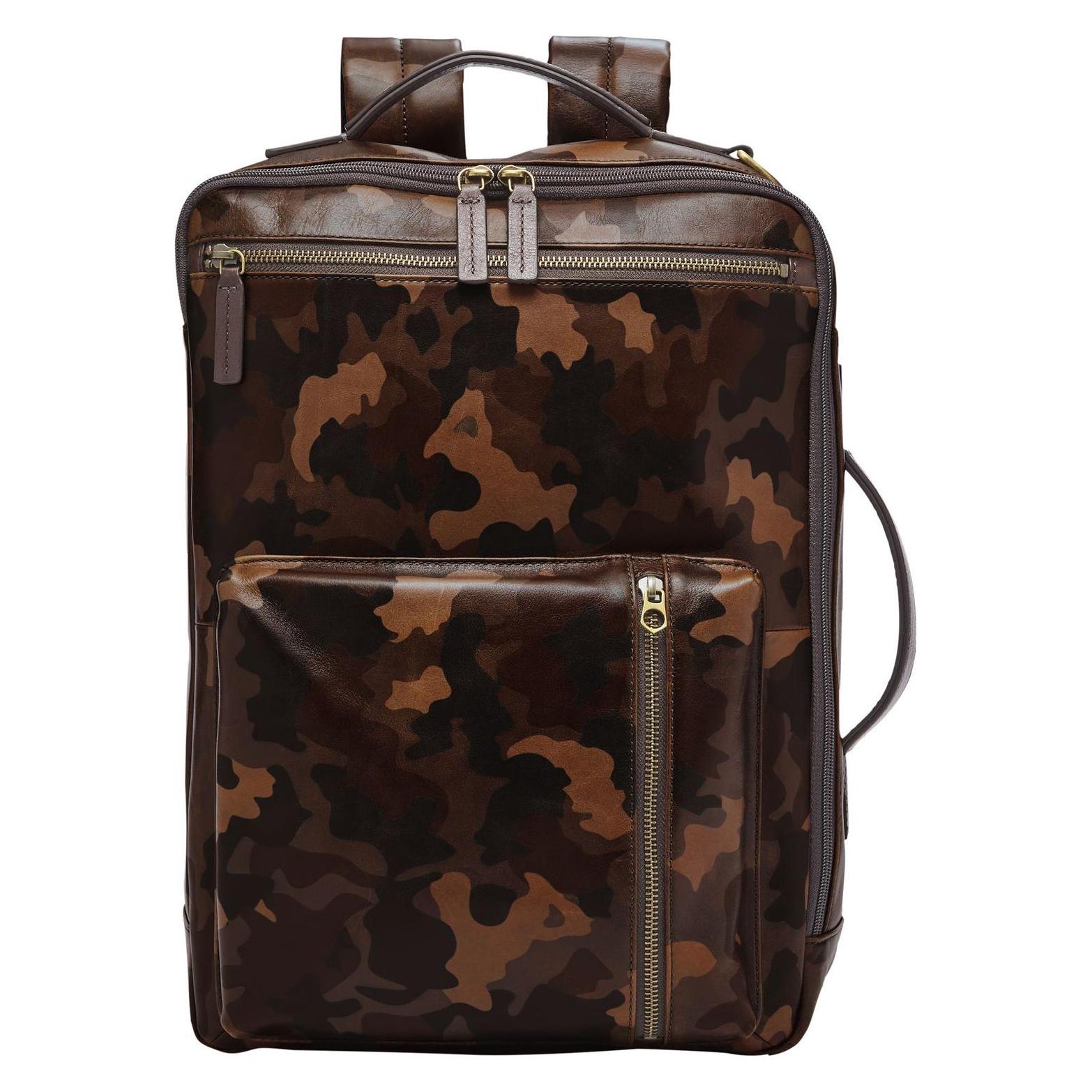 Fossil, Herren, Handtasche, Buckner Backpack Bf, Braun, Mehrfarbig