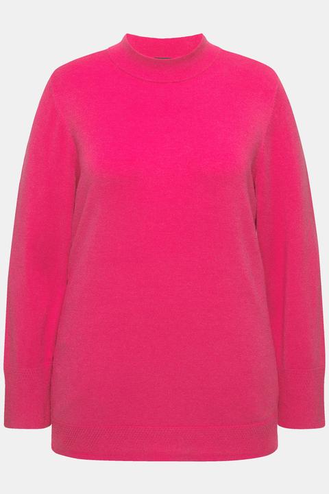 Produktbild Ulla Popken Pullover, Stehkragen, Langarm, Rippbündchen (60)