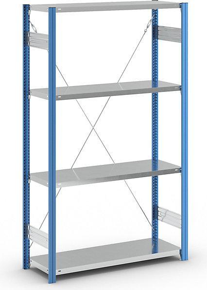 Actual product image eurokraft pro Shelf plug-in rack, blue / galvanized