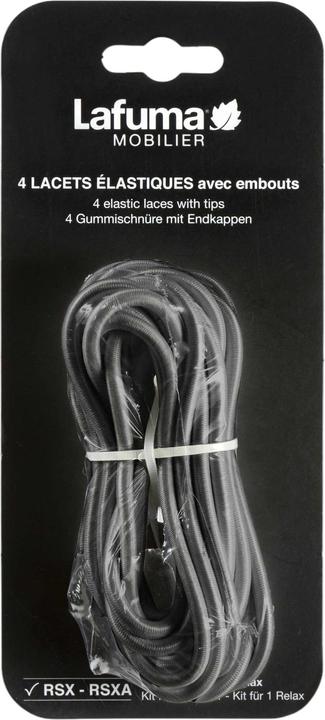 Lafuma Kit Lacets élastiques gris Orage avec embouts pour Rsx - Rsxa