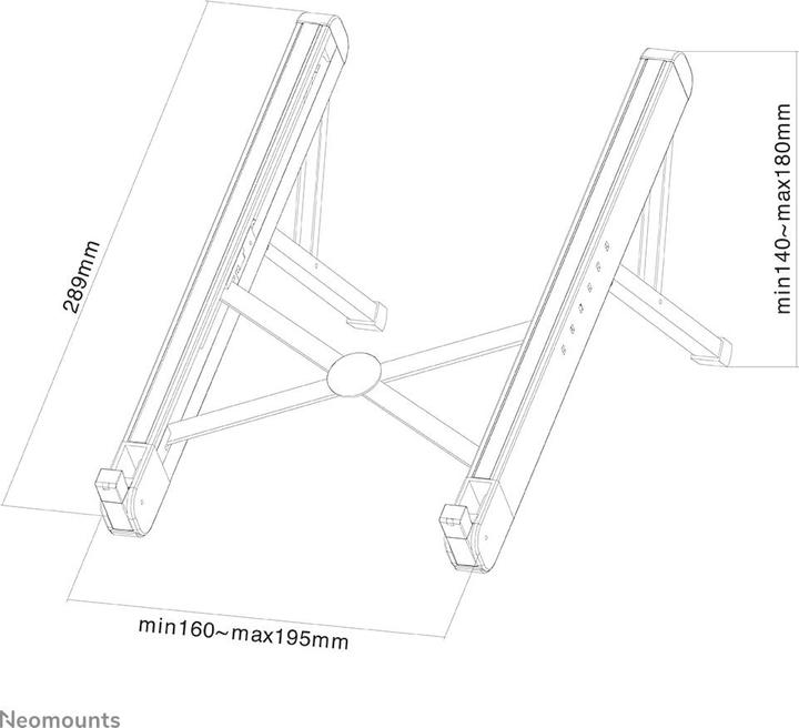 Actual product image Neomounts Bracket NSLS010 Laptop Stand