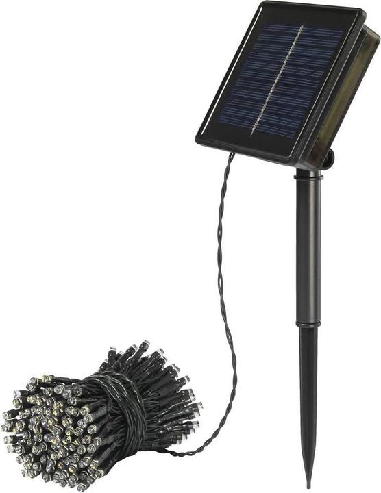 Sygonix Solar-Lichterkette SY-5596928 LED Warmweiss, Kaltweiss Schwarz, Stand (10 m)