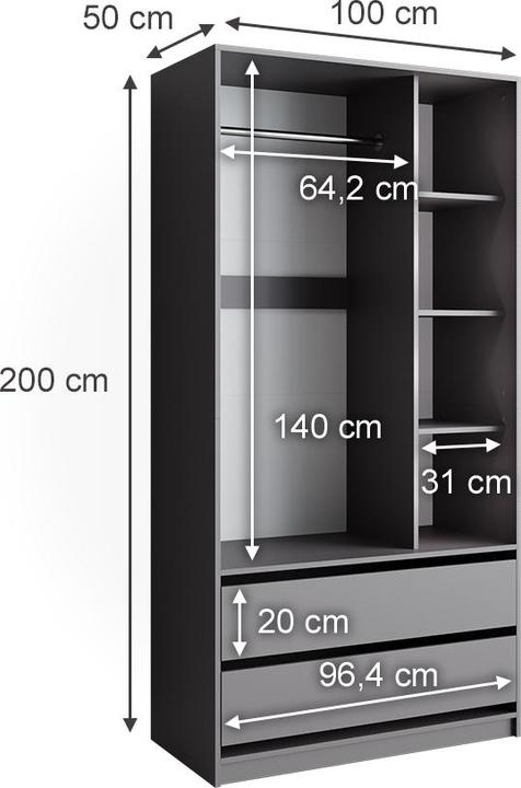 Produktbild Vicco Elmo mit 2 Schubladen (100 cm)