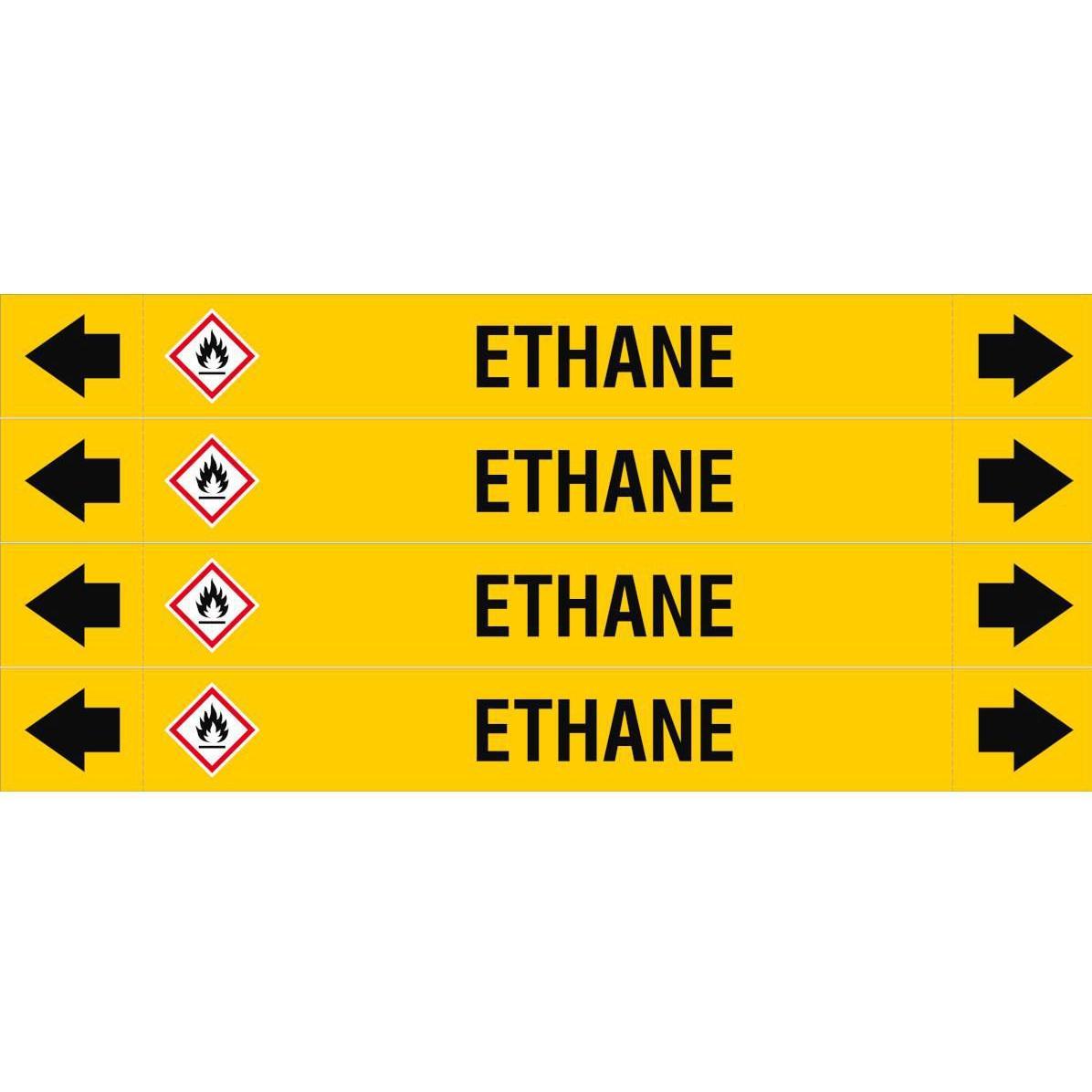 Brady, Etiketten, ASME - Rohrmarkierer - Ethane