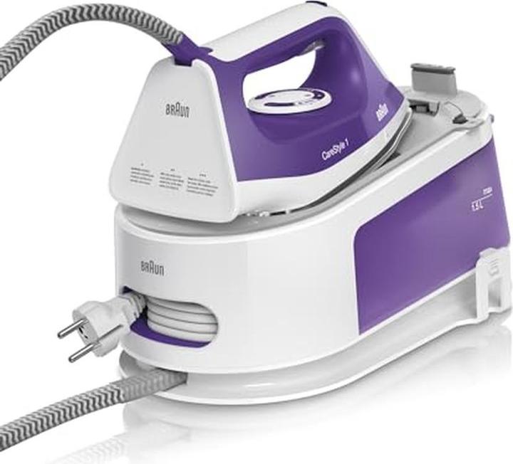 Immagine prodotto Braun CareStyle 1 IS 1014 VI Stazione stirante a vapore bianco/viola (2200 W, 360 g/min)