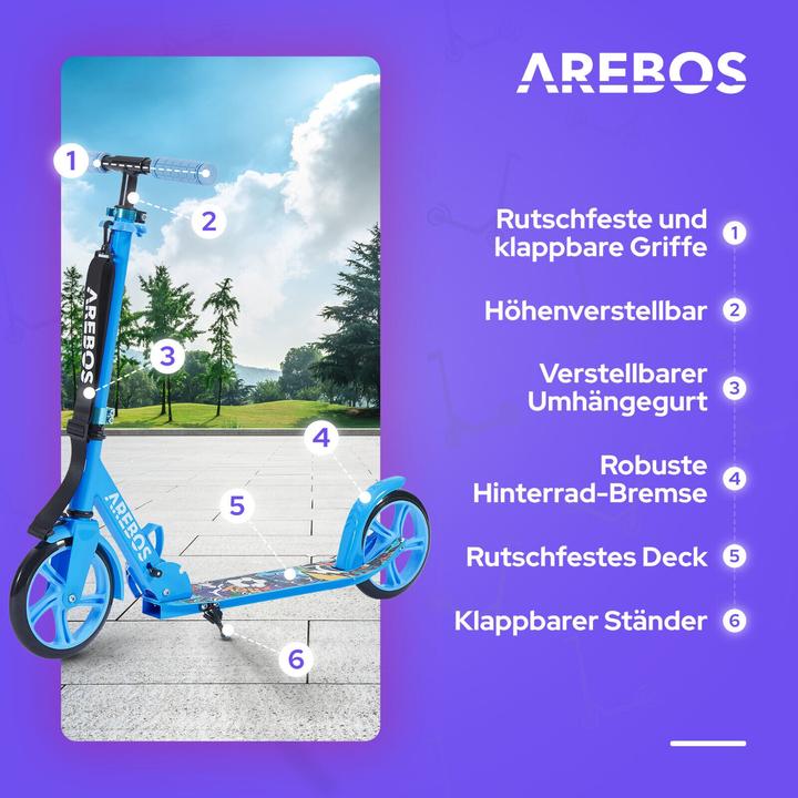 Actual product image Arebos Tretroller
