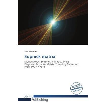Supnick matrix, Fachbücher