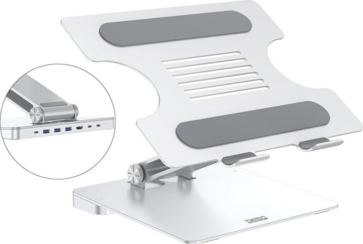 Actual product image Desq Fully Adjustable USB-C Docking Stand with Power Delivery and HDMI