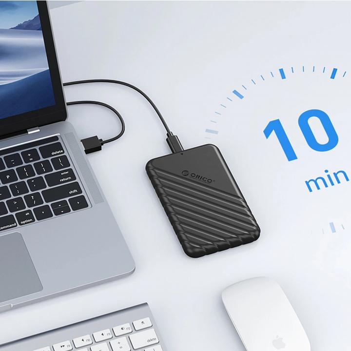 Produktbild Orico Other Computer Accessory 25PW1C-C3 2.5" HDD/SSD USB-C 3.1 6Gb/s Disk Drive - Black (2.5")