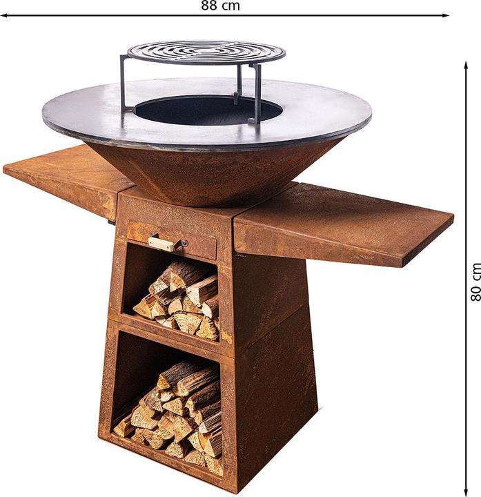 Produktbild Tedura Feuerschalen-Grill (88 cm)