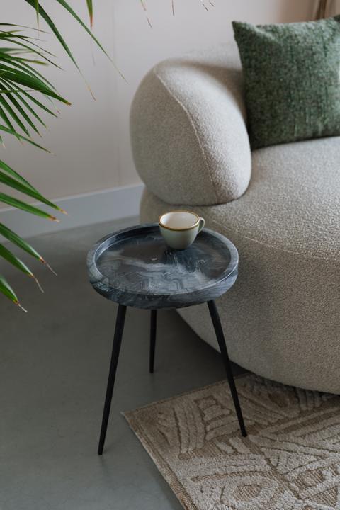 Actual product image White Label Living Side Table Karrara Grey