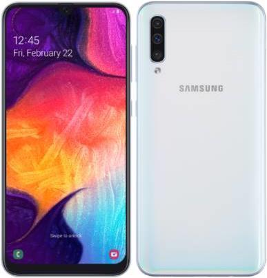 Samsung Galaxy A50 (128 GB, White, 6.40", Dual SIM + SD, 4G)