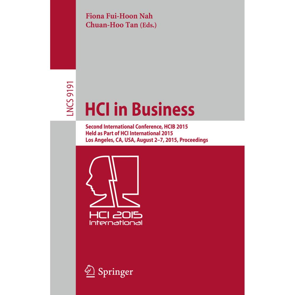 HCI in Business, Sachbücher von Fiona Fui-Hoon Nah, Chuan-Hoo Tan