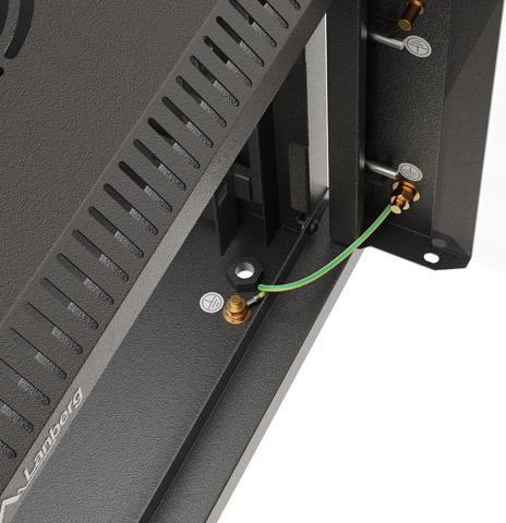 Produktbild Lanberg Szafa Instalacyjna Rack Wisząca 10 4u 300x300 Czarna Drzwi Przeszklone (Flat Pack) (4 HE, 10 Zoll Rack)