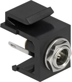 Actual product image Delock Keystone module DC 5.5 x 2.5 mm socket black