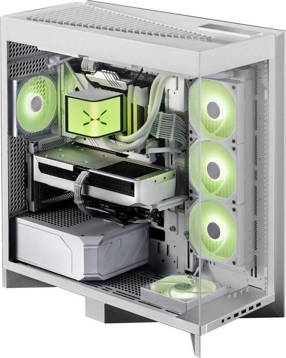 Actual product image TRYX LUCA L70 Midi-Tower, Tempered Glass, ARGB - white (ATX, E-ATX, mATX, Mini-ITX)