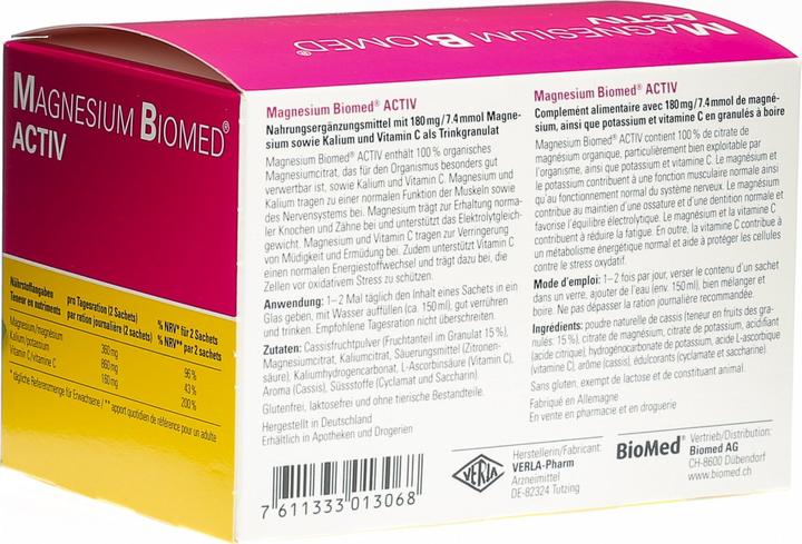 Image du produit Biomed Magnésium Activ (40 pièce(s), Sachet, 228 g)