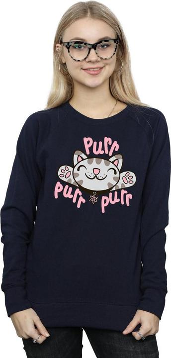 Actual product image Big Bang Theory Womens/Ladies Soft Kitty Purr Sweatshirt (L)