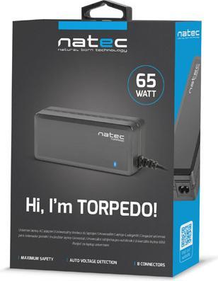 Actual product image Genesis Torpedo UNI-70 power adapter/inverter Indoor Black (65 W)