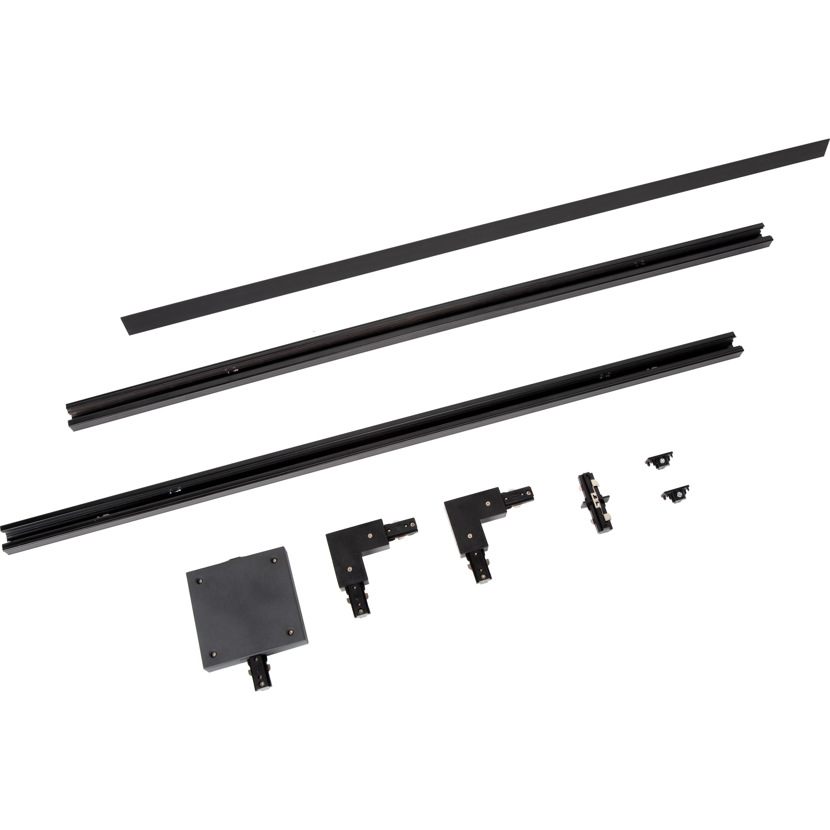 Lucide, Zubehör Beleuchtung, TRACK - BASIC SET - Schienensystem - Schwarz 09950/00/30