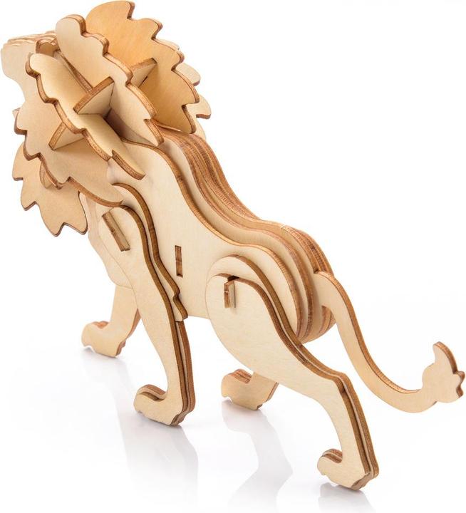 Image du produit Little Story Modèle de puzzle en bois 3D - Lion (34 pièces)