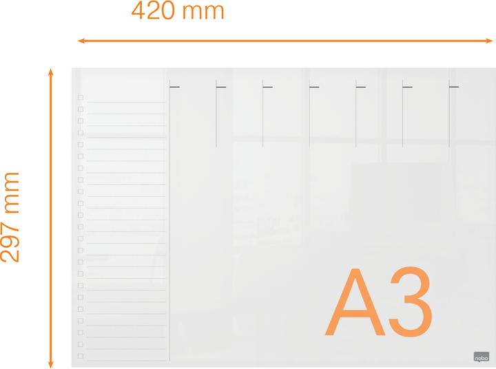 Produktbild Nobo Wochenplaner (42 x 30 cm)