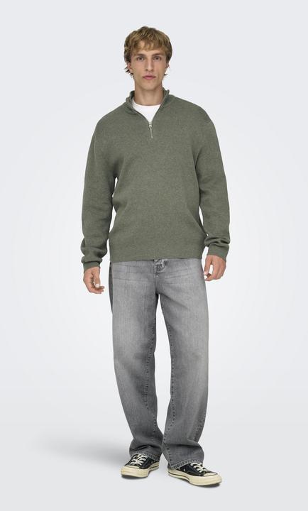 Produktbild Only & Sons Onsting Life Reg Half Zip Knit Noos (S)