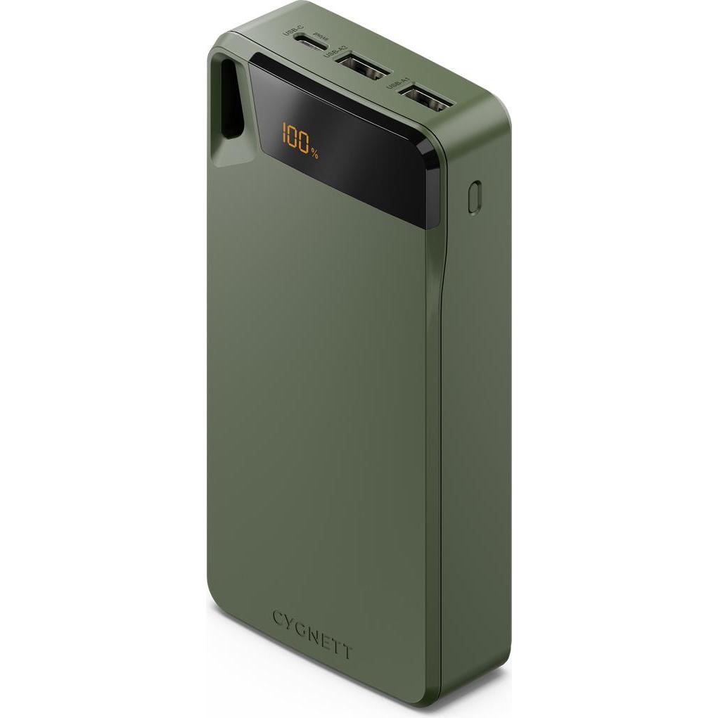 Cygnett Boost 20k Power Bank (20000 mAh, 15 W, 15 Wh), Powerbank, Grün