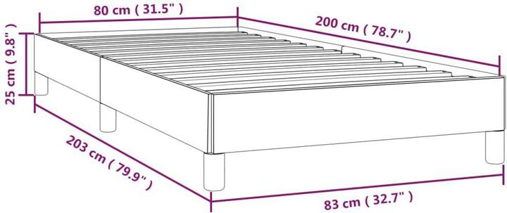 Produktbild vidaXL Bettgestell (80 x 200 cm)
