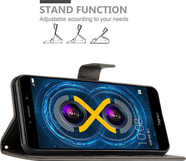 Actual product image Cadorabo Flower Book Cover (Mate 9 Lite, Fee 6X)