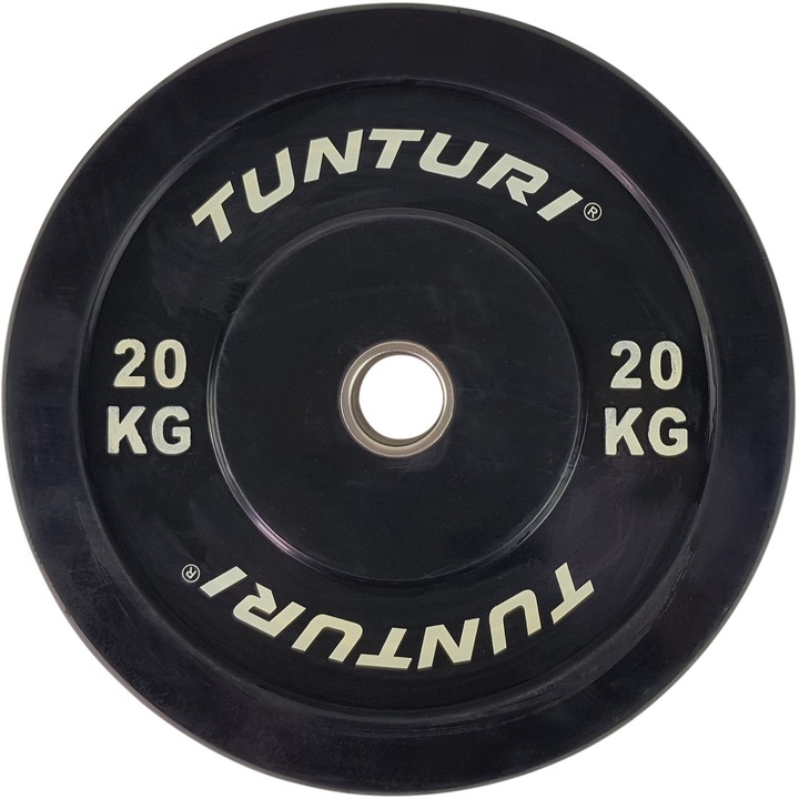Actual product image Tunturi Bumper Plate Hantelscheiben 50 mm 20 kg (1 x 20 kg)