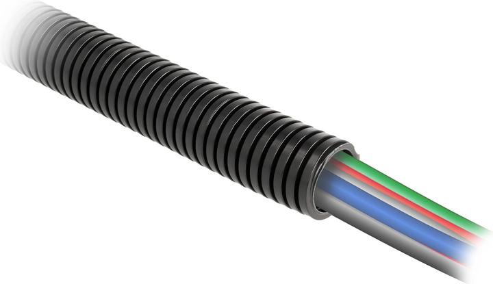 Produktbild Delock Kabelschutzschlauch 1 m x 13 mm schwarz (Kabelschlauch, 100 cm)