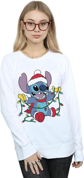 Immagine prodotto Disney Lilo And Stitch Christmas Lights Felpa Donna (L)