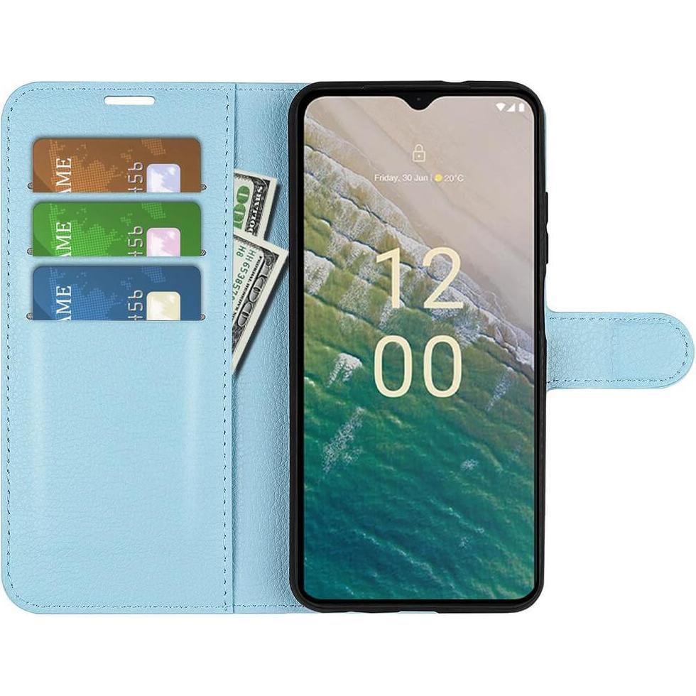 Thumbnail - Cover-Discount Nokia C32 - Leder Etui Hülle blau (Nokia C32), Smartphone Hülle, Blau